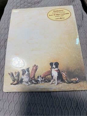 Border Collie Ranch style Stationery - Pack of Paper & Envelopes